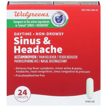 Walgreens Sinus & Headache Caplets