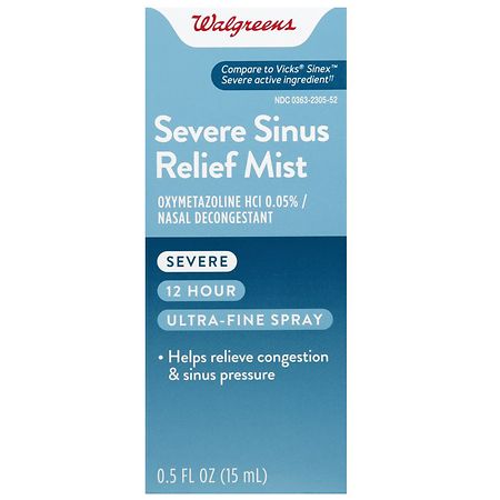 Walgreens Severe Sinus Relief Mist