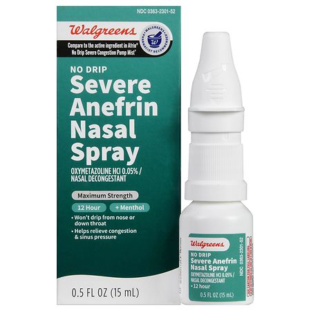 Walgreens No Drip Severe Anefrin Nasal Spray