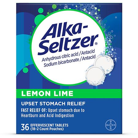 Alka-Seltzer Lemon Lime Effervescent Tablets