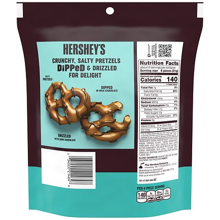 Hershey's Milk Chocolate Dipped Pretzels Pouch