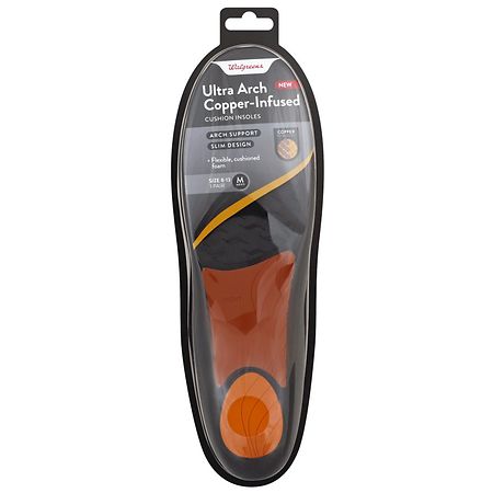 Walgreens Ultra Arch Copper Insoles Men