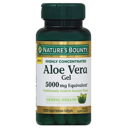 Nature's Bounty Aloe Vera Gel 5,000 mg Softgels