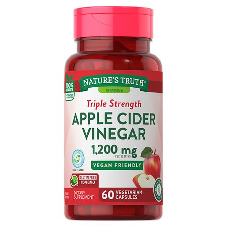 Nature's Truth Apple Cider Vinegar 1,200 mg, Vegetarian Capsules