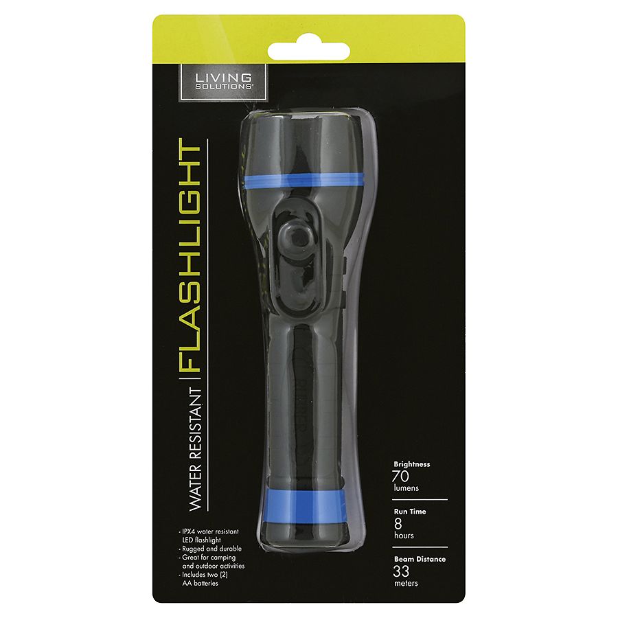 Living SolutionsWater Resistant Flashlight vivatumusica