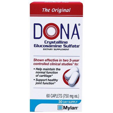 UPC 091108060102 product image for DONA Crystalline Glucosamine Sulfate, 750 mg - 60.0 ea | upcitemdb.com