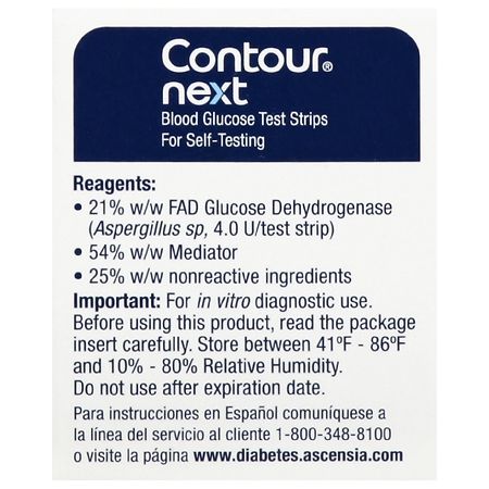 Contour Next Blood Glucose Test Strips, 70 Ct 