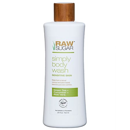 Raw Sugar Sensitive Skin Body Wash Green Tea + Cucumber + Aloe Vera