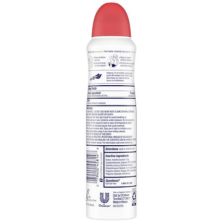Dove Dry Spray Antiperspirant Deodorant Apple & White Tea