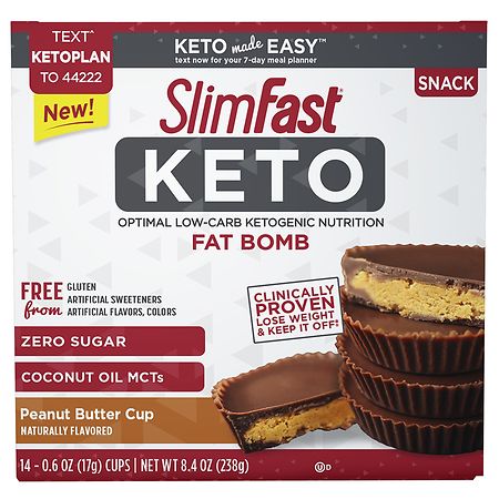SlimFast Keto Fat Bomb Peanut Butter