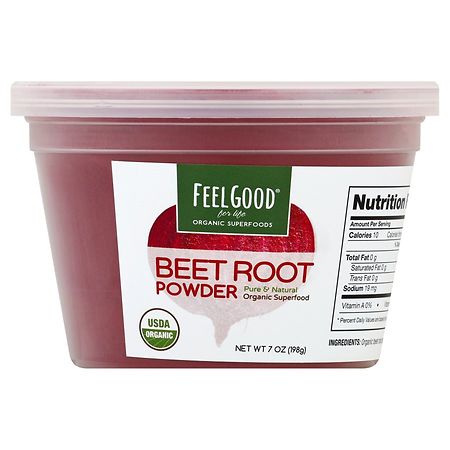 FeelGood Superfoods Fortified Beet Root Powder 7 oz Powder