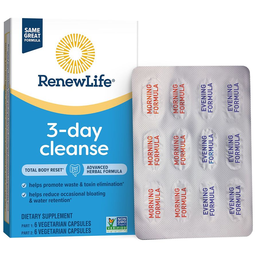 ReNew Life Total Body Reset; 2-Part, 3 Day Cleanse, Advanced Herbal Formula