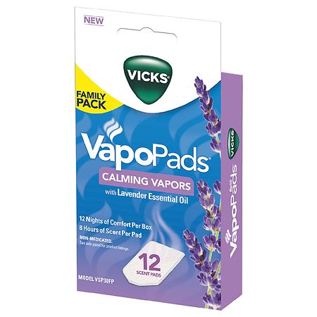 Vicks Vapor Pads Lavender Family Pack 12ct Lavender