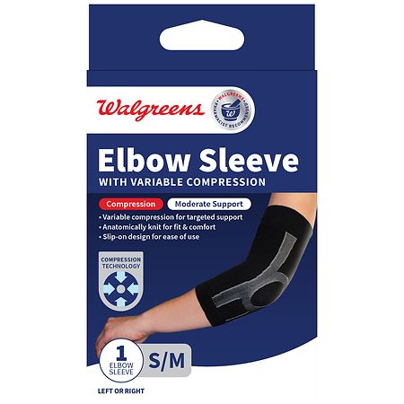 Walgreens Elbow Sleeve with Variable Compression S/ M