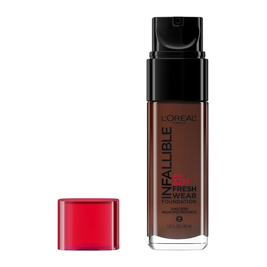L'Oreal Paris Infallible Up to 32 Hour Fresh Wear Foundation, Lightweight, Breathable Coverage, Espresso