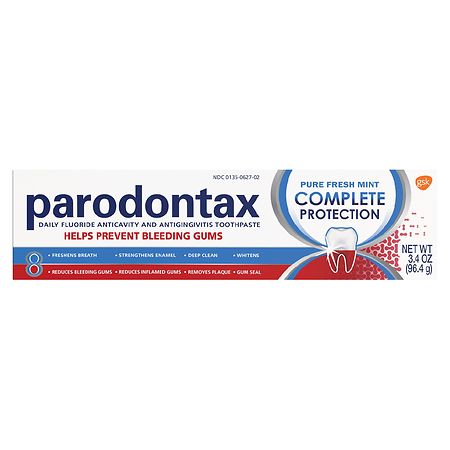 PARODONTAX Complete Protection Gingivitis Toothpaste For Bleeding Gums Pure Fresh Mint