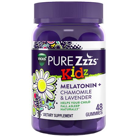 PURE Zzzs Kidz Melatonin + Chamomile & Lavender Sleep Aid Gummies