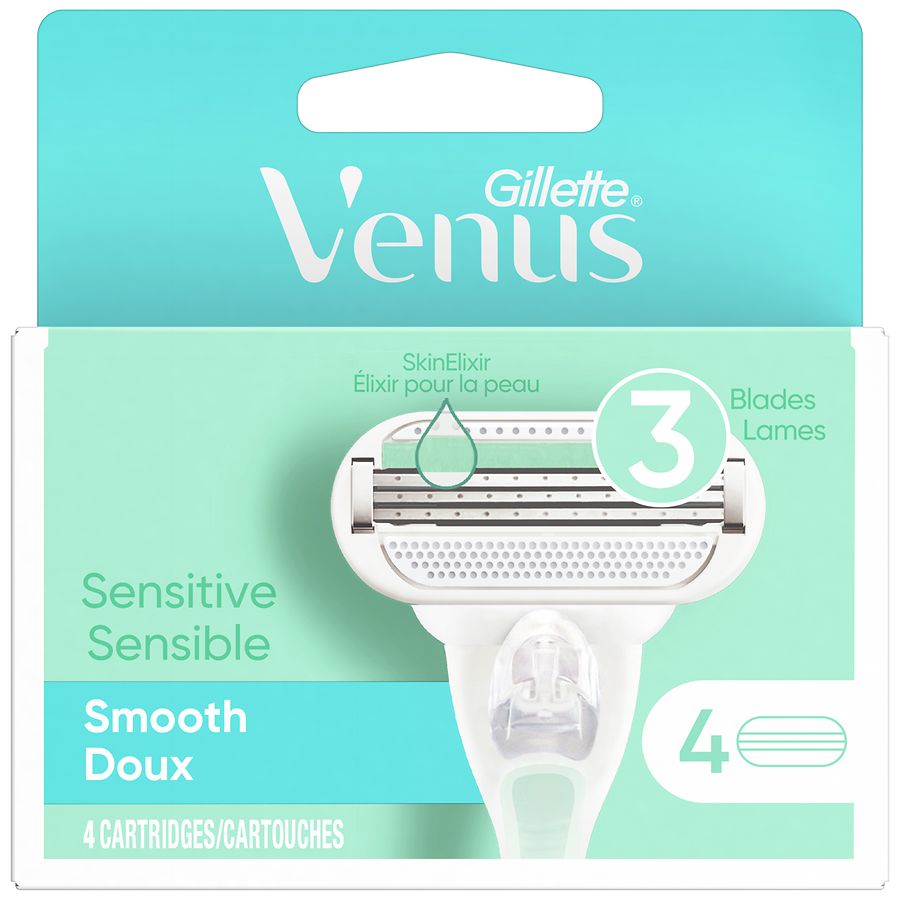 Gillette Venus Smooth Sensitive Women's Blade Refills | Walgreens
