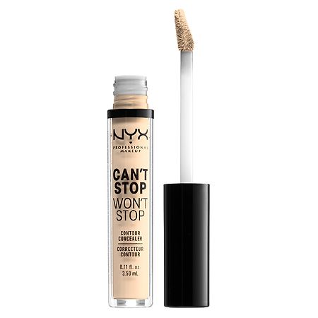 NYX Professional Makeup Can't Stop Won't Stop 24 Hour Full Coverage Matte  Concealer, Pale