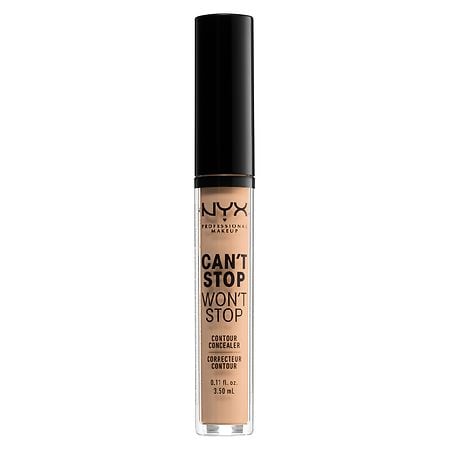 NYX Professional Makeup Can't Stop Won't Stop 24 Hour Full Coverage Matte  Concealer, Natural