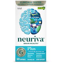  NEURIVA Plus Brain Supplement for Memory and Focus