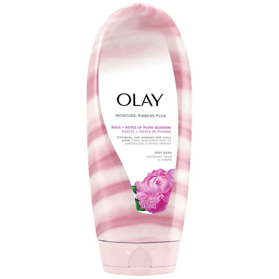 Olay Moisture Ribbons Plus Body Wash Shea Butter + Peony Blossom
