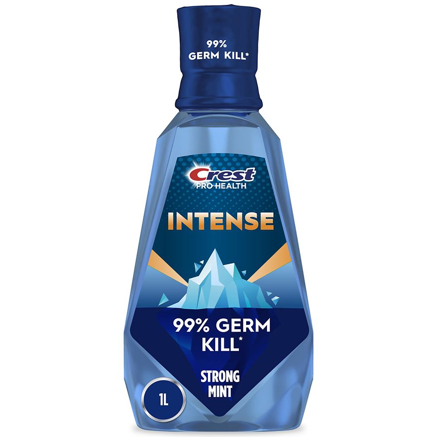 Crest Intense Mouthwash/Mouth Rinse, 99% Germ Kill, Antigingivitis