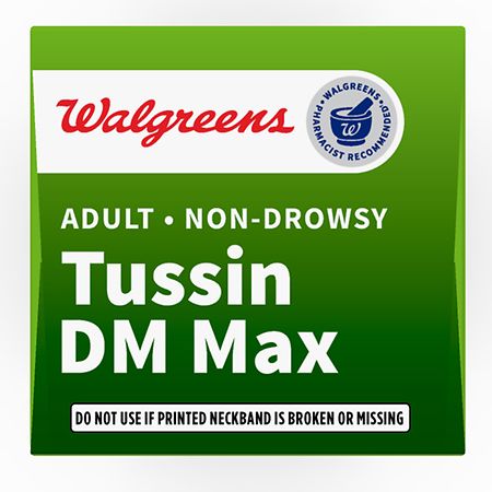 Walgreens Tussin DM Max Cough + Congestion Relief, Liquid Cough Medicine Raspberry Menthol