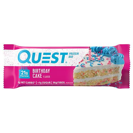 Quest Nutrition Birthday Cake Flavored Protein Bar Birthday Cake
