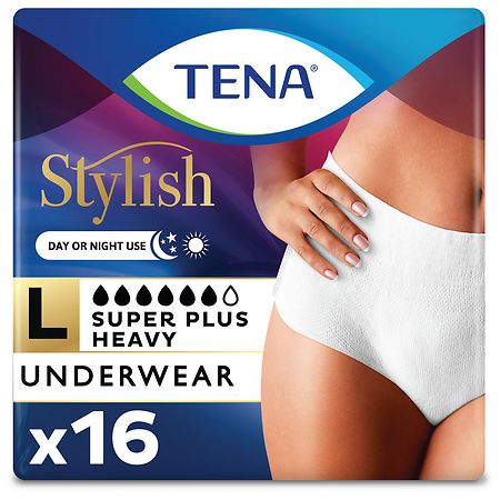 Tena Heavy Super Plus, Underwear pants, Large Size / 64 count.