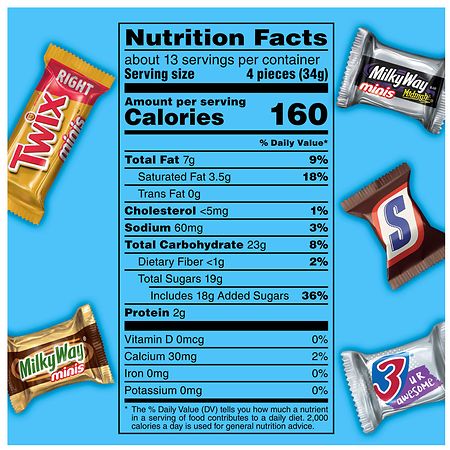 Mars Midnight Minis Size Candy Bars Variety Mix Family Size Bag
