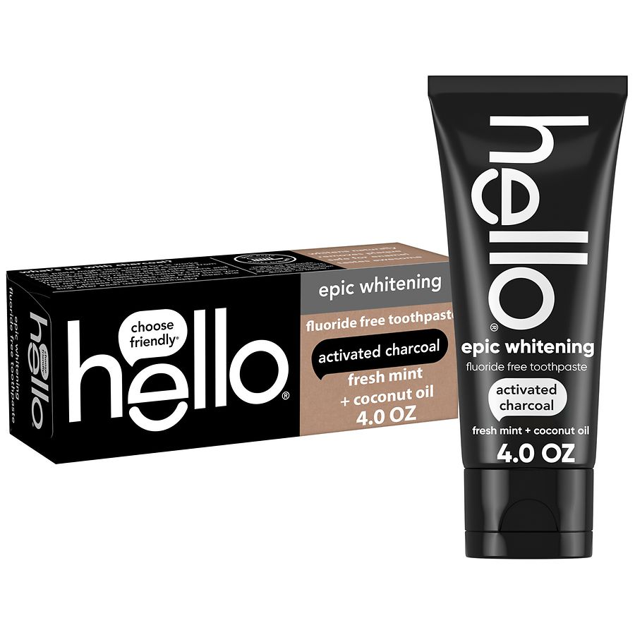 Hello Activated Charcoal Whitening Fluoride Free Toothpaste Walgreens