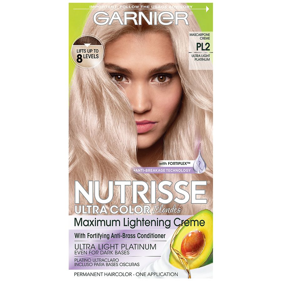 Garnier Nutrisse Ultra Color Nourishing Hair Color Creme, Permanent,  Mascarpone Creme PL2 | Walgreens