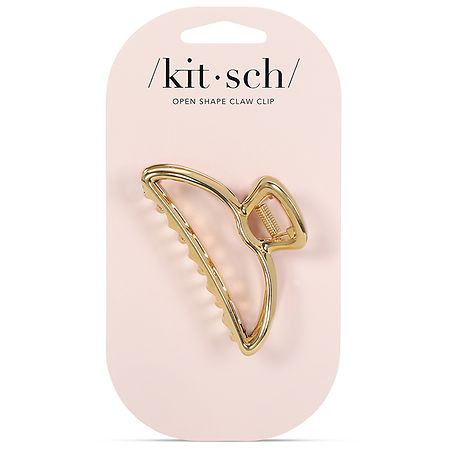 KITSCH Open Shape Round Claw Clip Gold