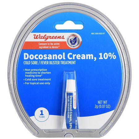 Walgreens Docosanol Cream, 10%