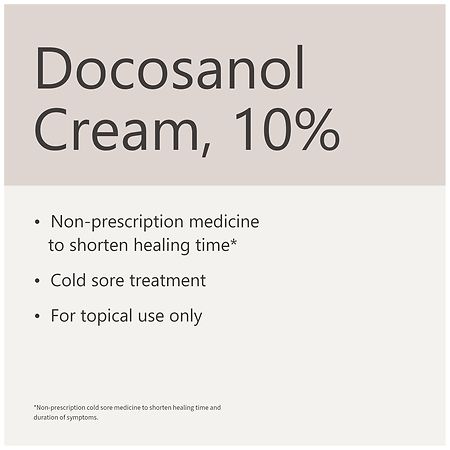 Walgreens Docosanol Cream, 10%