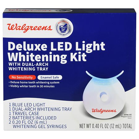Walgreens Deluxe LED Light Whitening Kit Peppermint