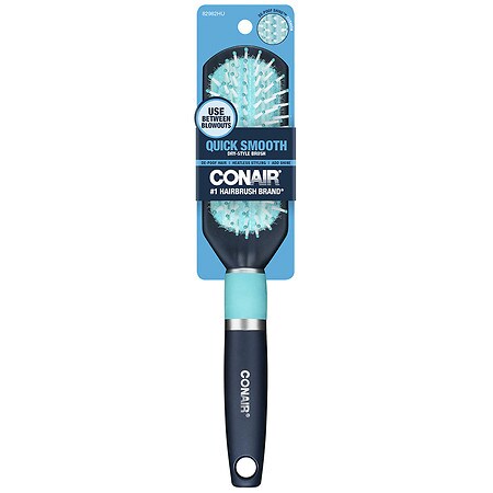 Conair Quick Smooth All-Purpose Hairbrush with De-Poof Shine Technology