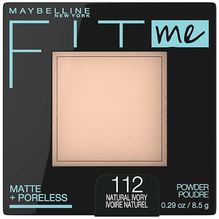 Maybelline Fit Me Matte Poreless Pressed Face Powder Makeup  Natural Ivory  0.29 oz