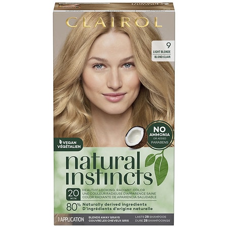 Clairol Natural Instincts Hair Color 9 LIGHT BLONDE, Sahara