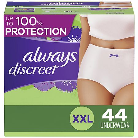 Always Discreet Incontinence Pads Women Long 10 Count