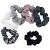 Scunci The Original Scrunchie in Soft Knit Solid and Tie-Dye Neutral Colors-5