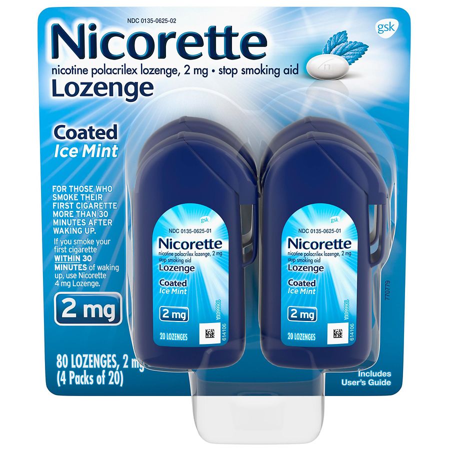 Nicorette 2 mg Nicotine Lozenges Ice Mint Walgreens