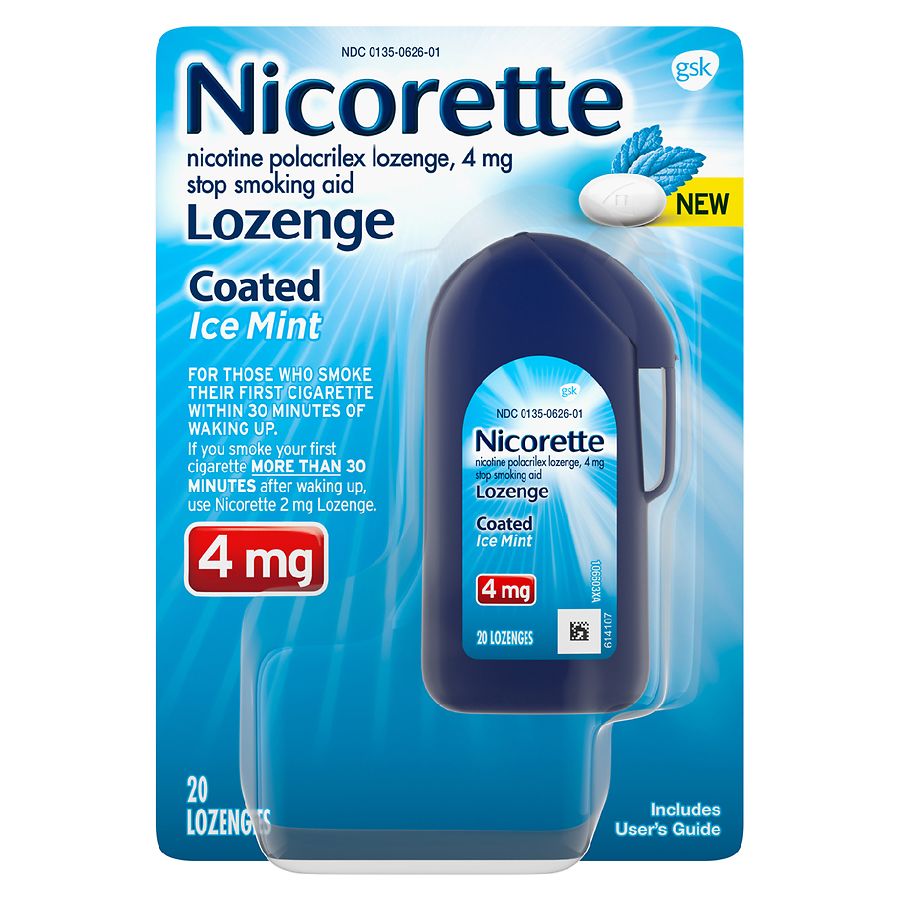 Nicorette Coated Nicotine Lozenges To Stop Smoking, Nicorette or NicoDerm CQ coupon 