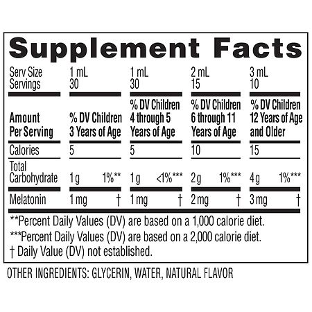 Zarbee's Children's Sleep Liquid with Melatonin, Natural Berry Berry, Fragrance-Free
