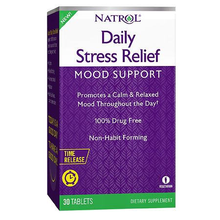 Natrol Daily Stress Relief Time-Release Tablets