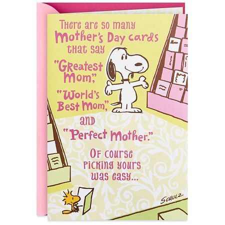 Hallmark Funny Mother's Day Card (Snoopy & Woodstock, Mini Cards Inside) - 1.0 ea