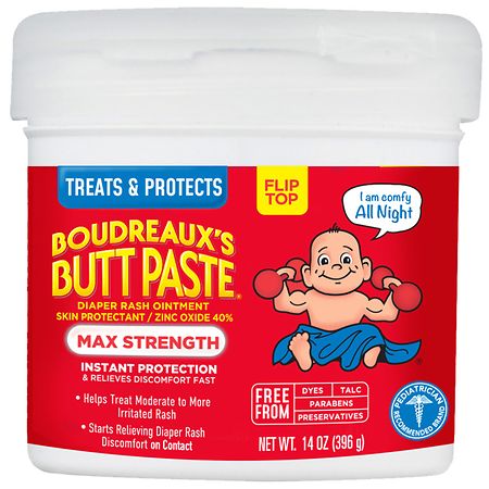 Boudreaux's Butt Paste Diaper Rash Ointment, Maximum Strength