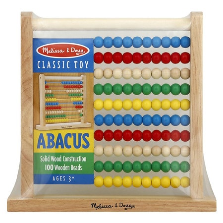 Melissa & Doug Abacus - Classic Wooden Educational Counting Toy With 100  Beads