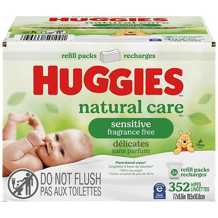 Huggies Natural Care Sensitive Baby Wipes Fragrance Free